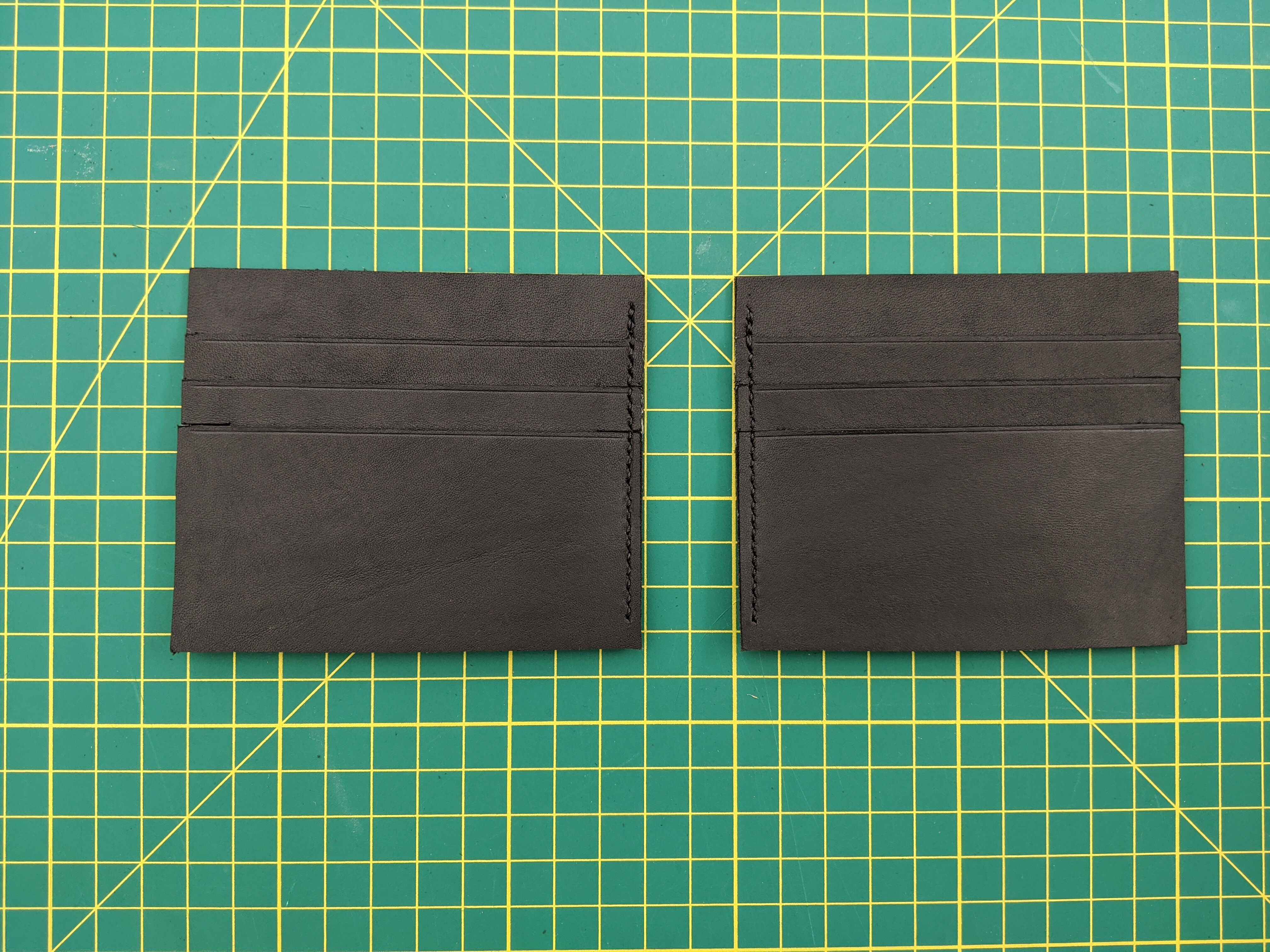 The card pockets are finished.