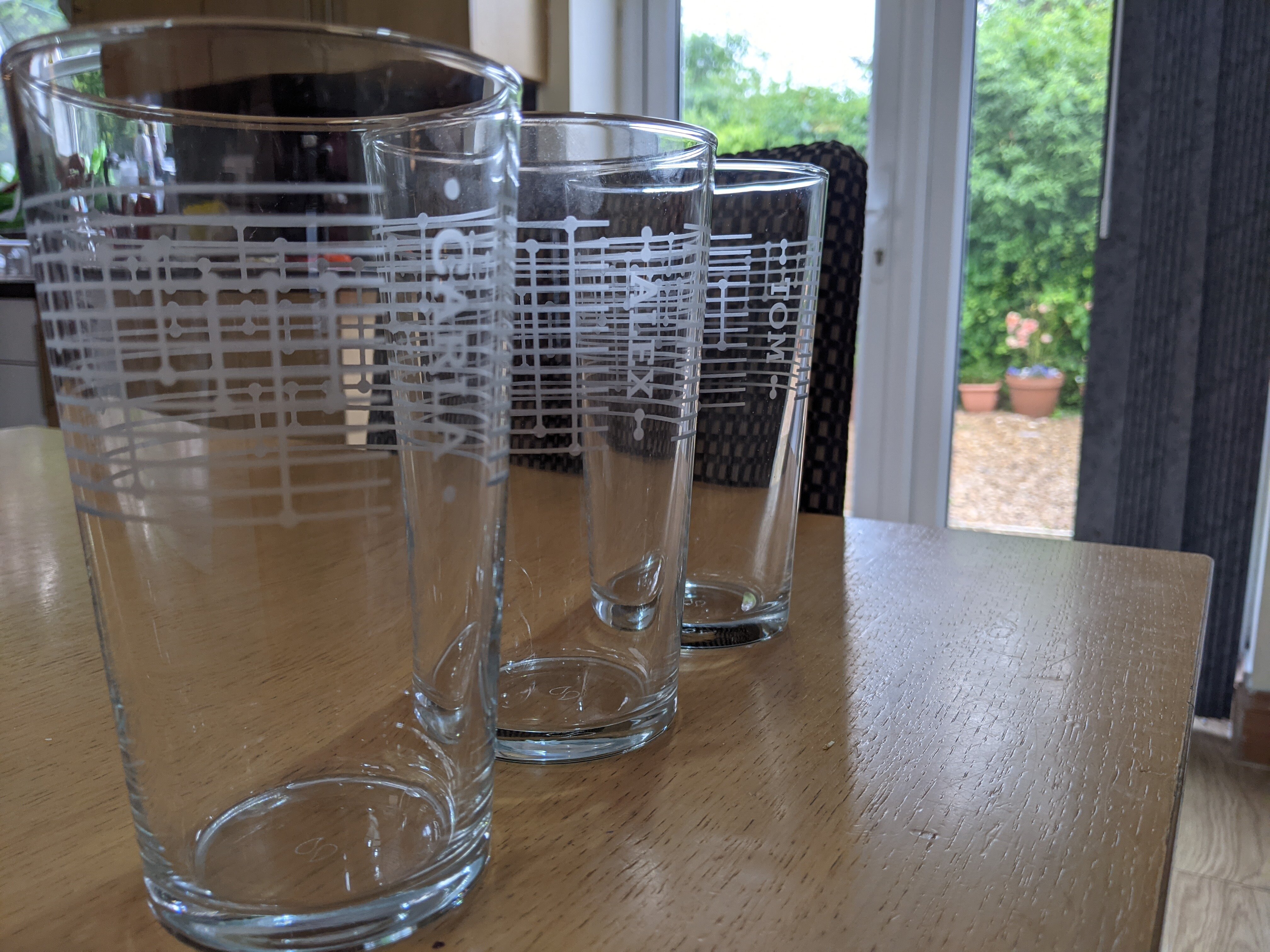 I also made pint glasses for Alex and Carla as souvenirs.